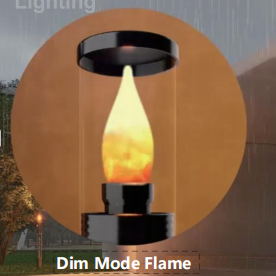 Flame Solar lawn light