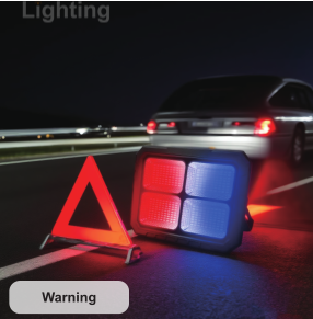 Faat Solar panel multi-functional emergency light